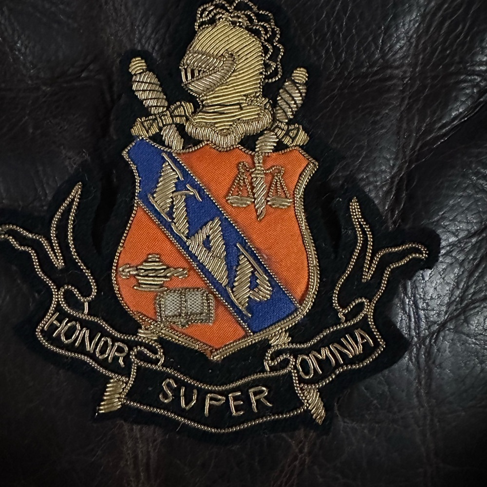 Kappa Delta Rho authentic Embroidered Crest fraternity patch 1990 Vintage 4”x4”.